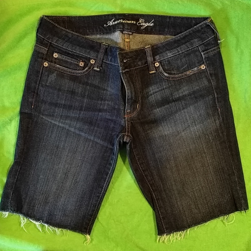 EUC American Eagle Stretch Cutoff Jean Shorts